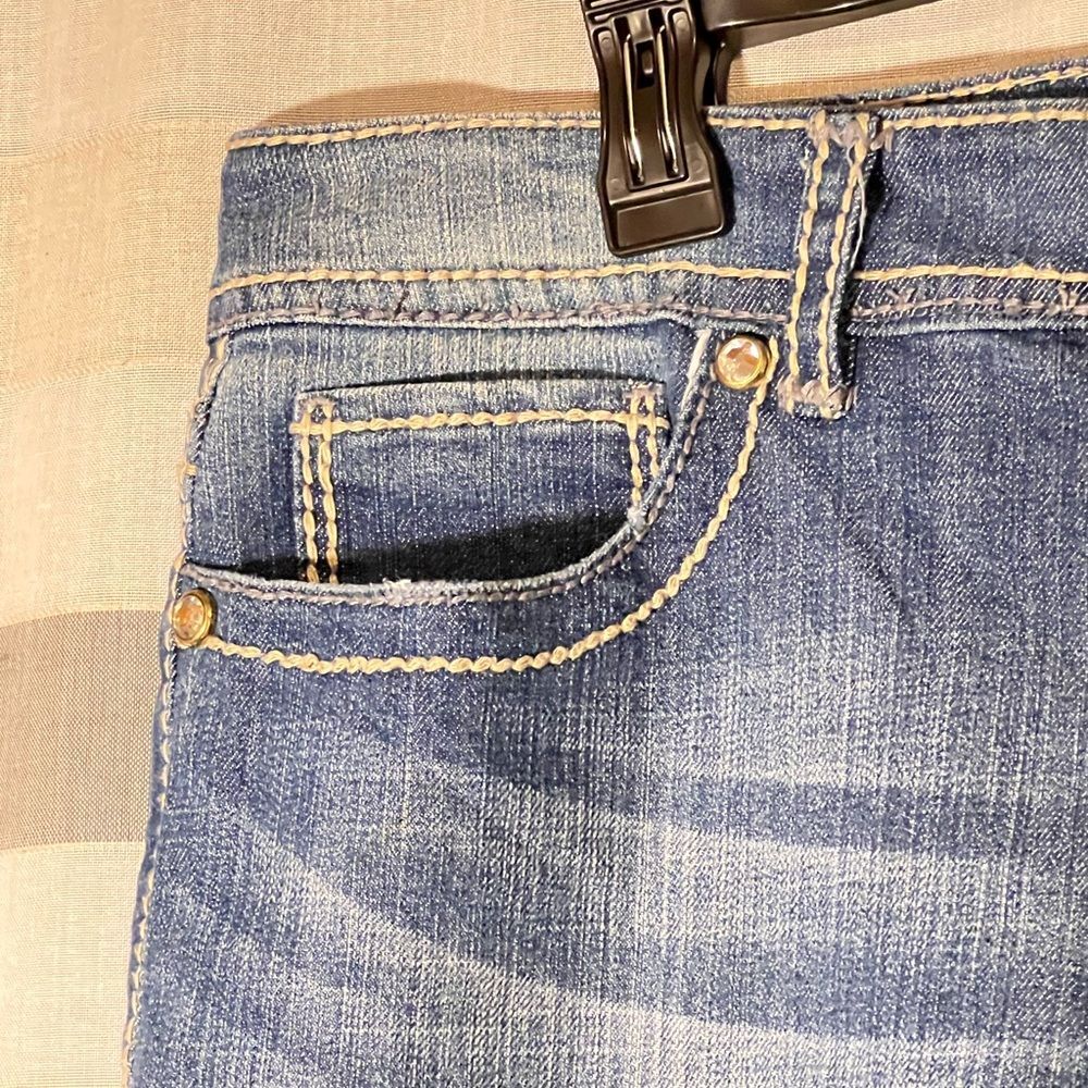 Nine West Vintage collection denim jeans embroidered back pockets size 14 - Picture 5 of 9